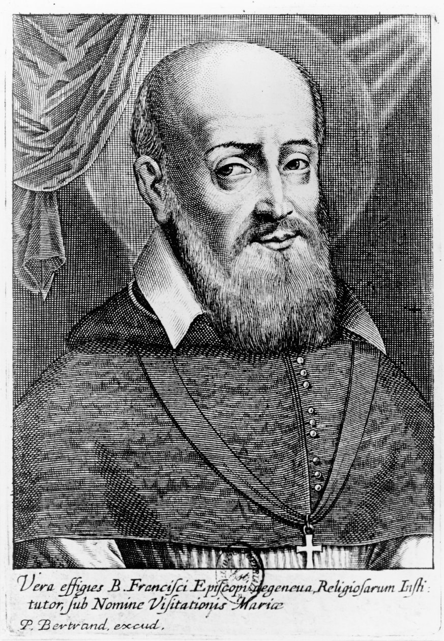 Francis de Sales (gravyr) av French School
