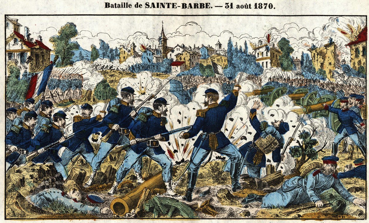 Fransk-preussiska kriget - Slaget vid Sainte-Barbe (slaget vid Noisseville) 31 augusti av French School