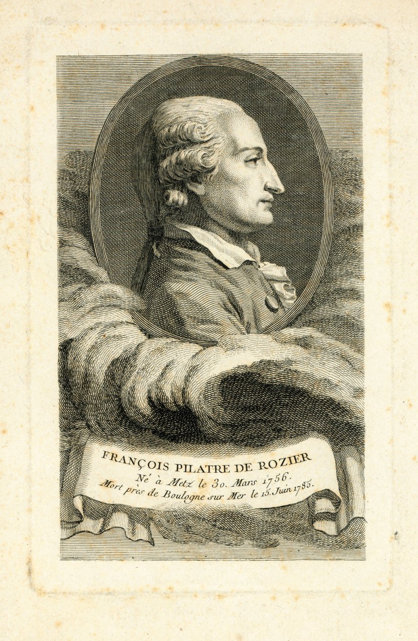 Francois Pilatre de Rozier, ca 1785 av French School