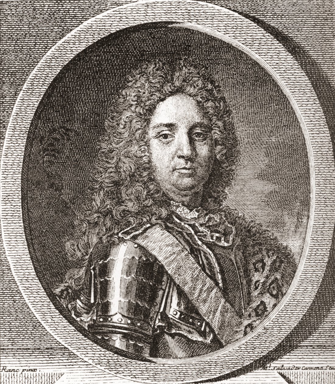 François-Marie de Broglie, 1:e hertig av Broglie, 1671 1745. Fransk militärledare. Från Les Heures Libres publicerad 1908. av French School
