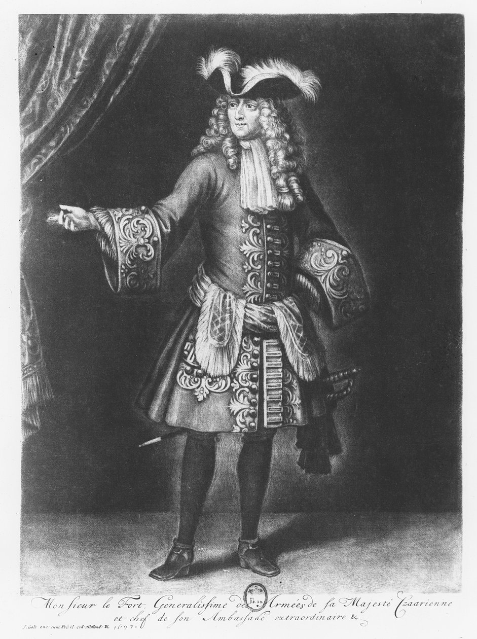 Franz Lefort (gravyr) av French School