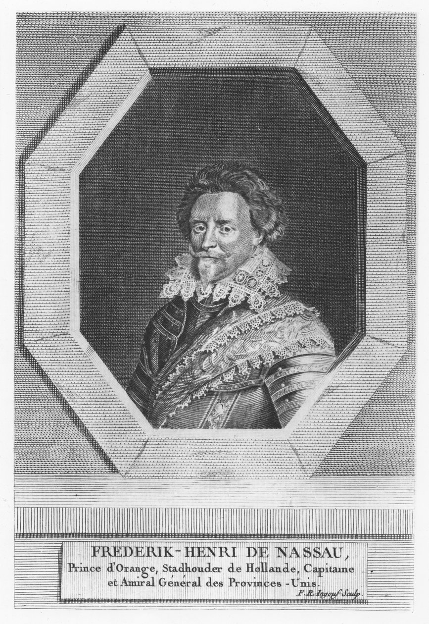 Fredrik Henrik, Prins av Orange-Nassau (gravyr) av French School