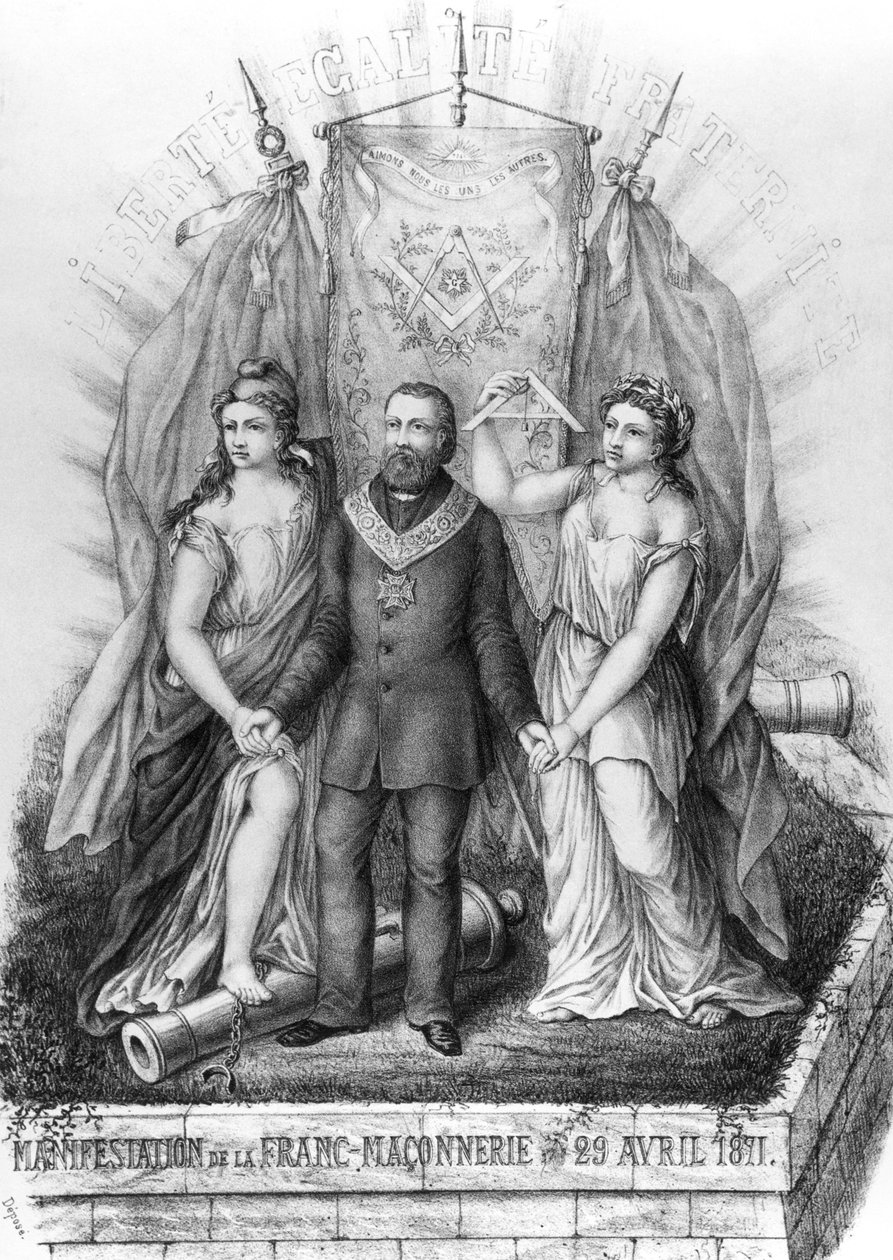 Frimureriet och kommunen, 1871 av French School