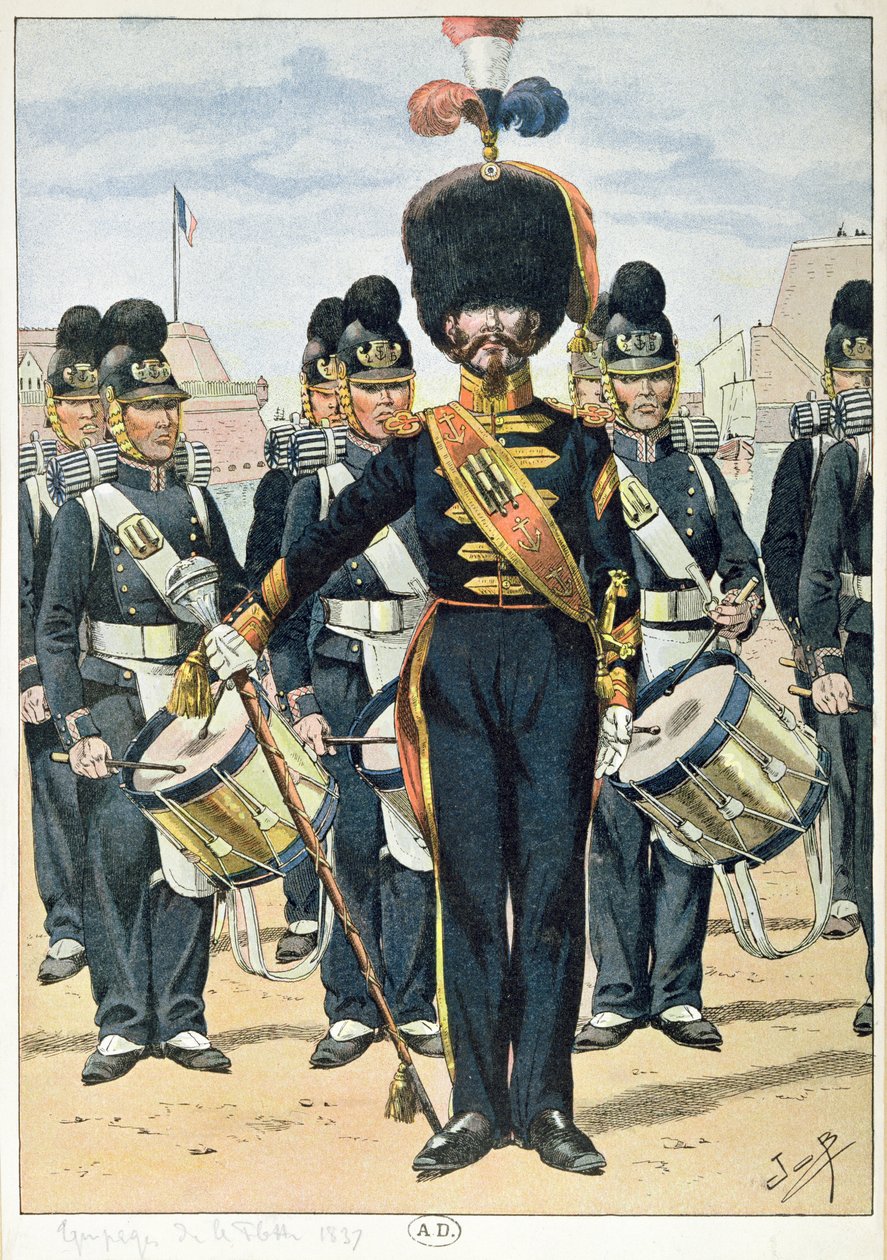 Franska marinkåren 1837, ca 1900 av French School