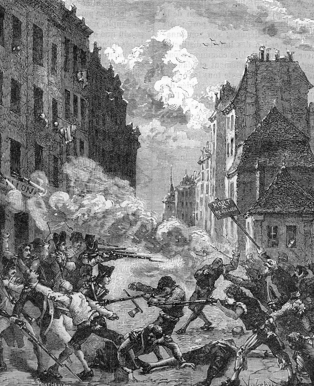 Franska revolutionen - Nyårsfodral (gravyr) av French School