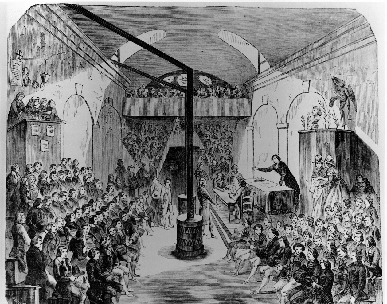 Franska revolutionen: Robespierre på Jacobins club, 31 mars av French School