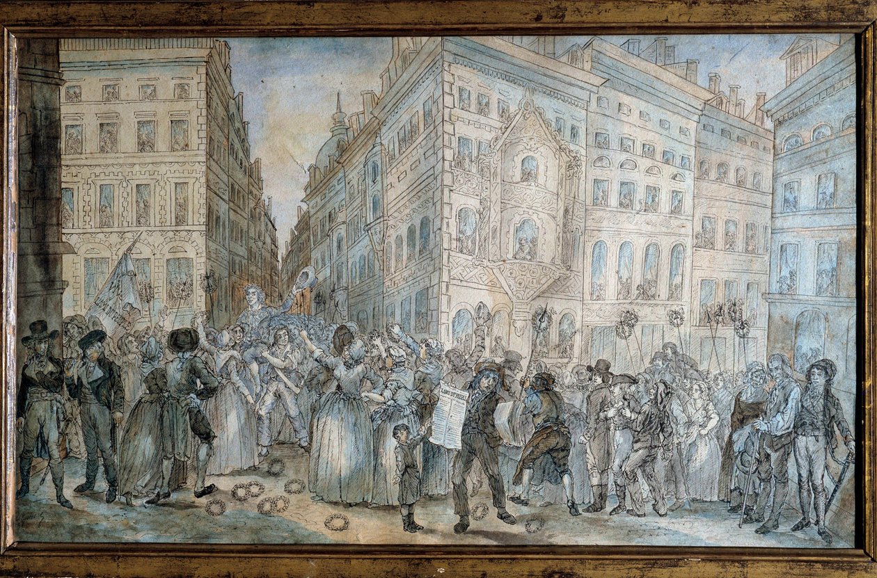 Franska revolutionen: ""Parisisk gatubild: säljaren av tidningen ""L