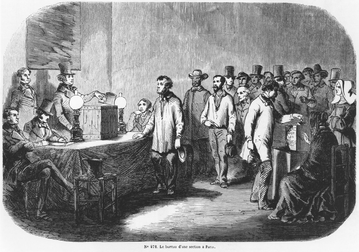 Franska valen den 23 april 1848 i Paris 1848 av French School