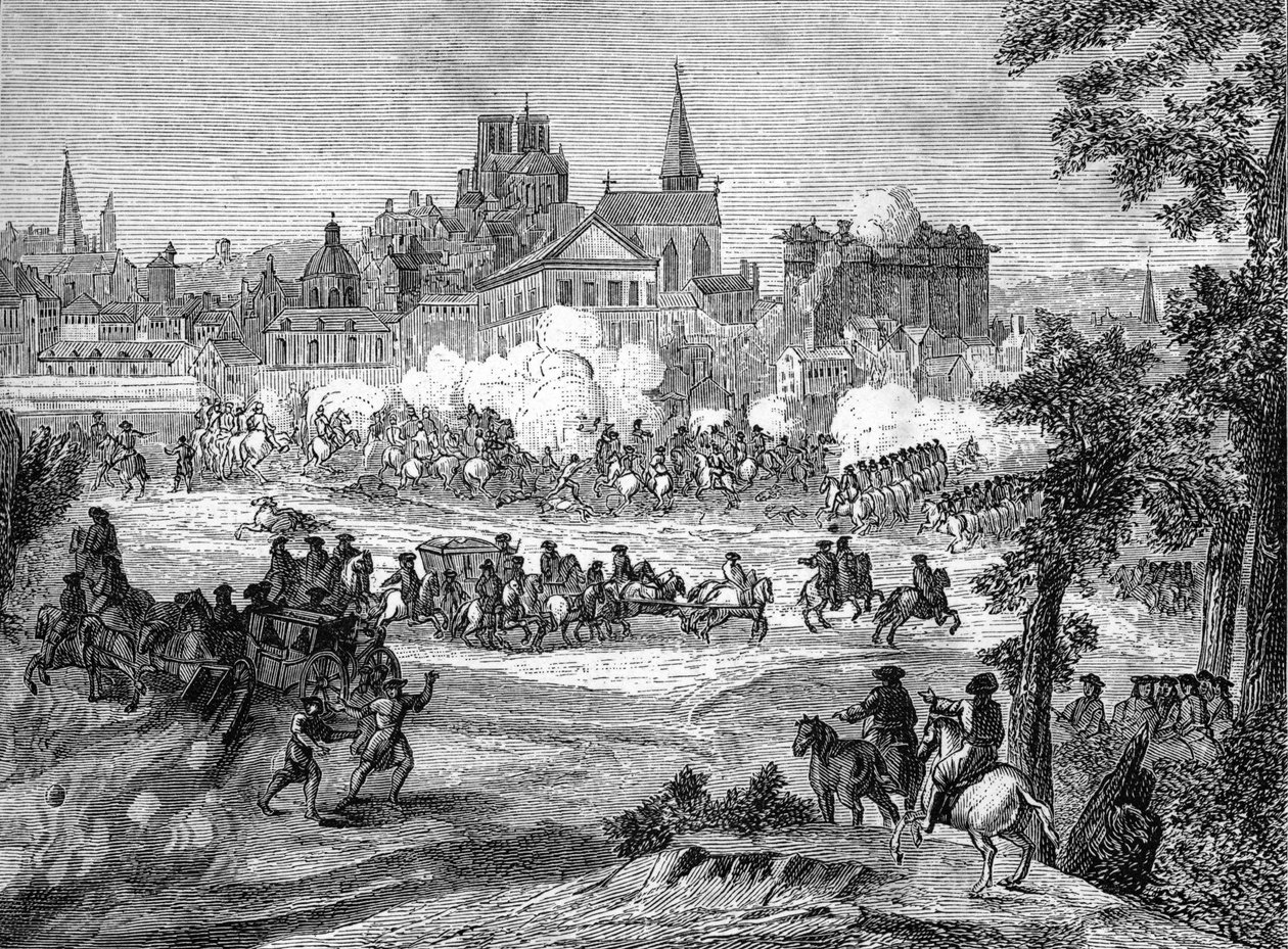 Fronde: Slaget vid Faubourg St Antoine inträffade den 2 juli 1652 i Paris av French School