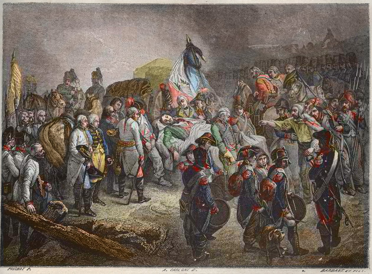 General Marceaus begravning, september 1796 (Francois Severin Marceau Desgraviers) - - New National Encyclopedia av Maurice La Charest - 1870 - av French School