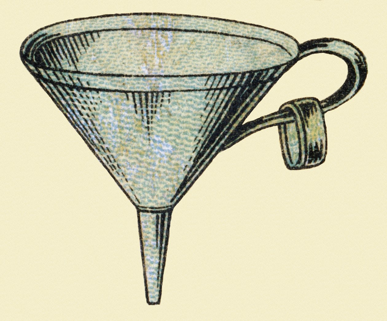 Tratt. Gravyr i "ABC obeställbar på lackerad duk". A. Capendu, redaktör, Paris, sent 1800-tal. Barnbokhandel illustrerad. 8 sidor. Mått: 21,5x18cm. av French School