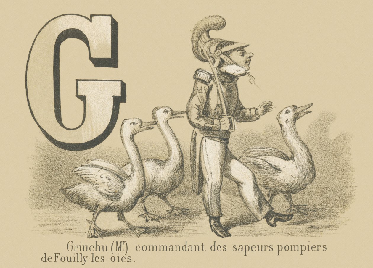 G: Grinchu (Mr) befälhavare för Fouilly-les-Oies brandkår av French School