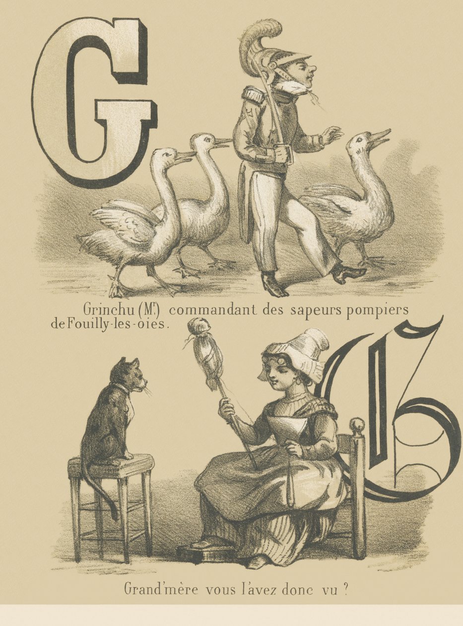G: Grinchu (Mr.) befälhavare för Fouilly-les-Oies brandmän/Grand