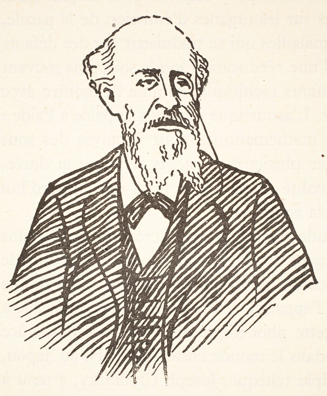 Gaston Paris, kopia av Boris Mestchersky (d.1957), illustration från Histoire de la Nation Francaise, Sciences, Volumes I & II, av Gabriel Hanotaux (1853-1944), 1924 av French School