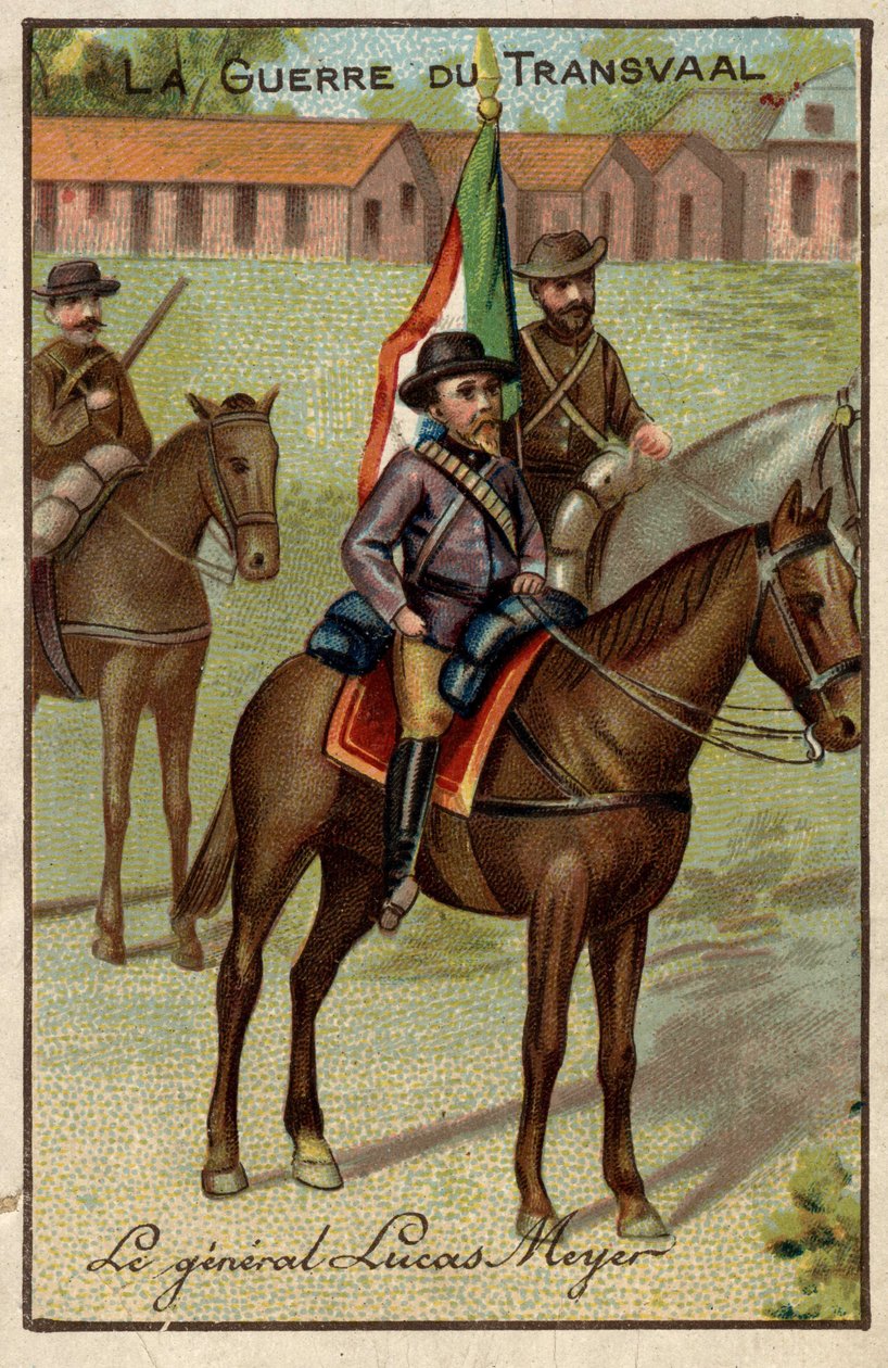 General Lucas Meyer under Transvaalkriget (mot boerna) av French School