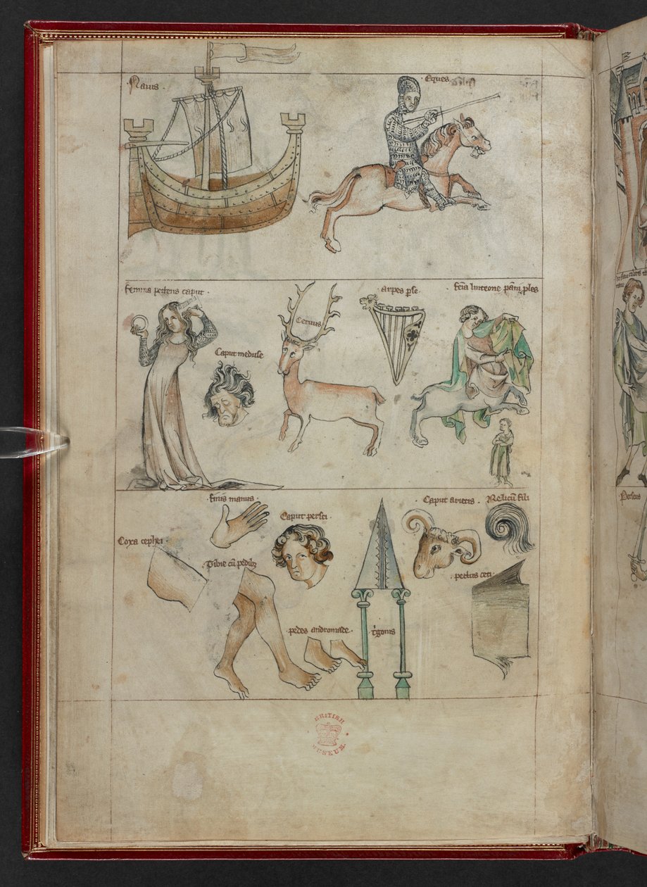 George Fendulus, Astrologibok, Sloane MS 3983, f.4v (vellum) av French School