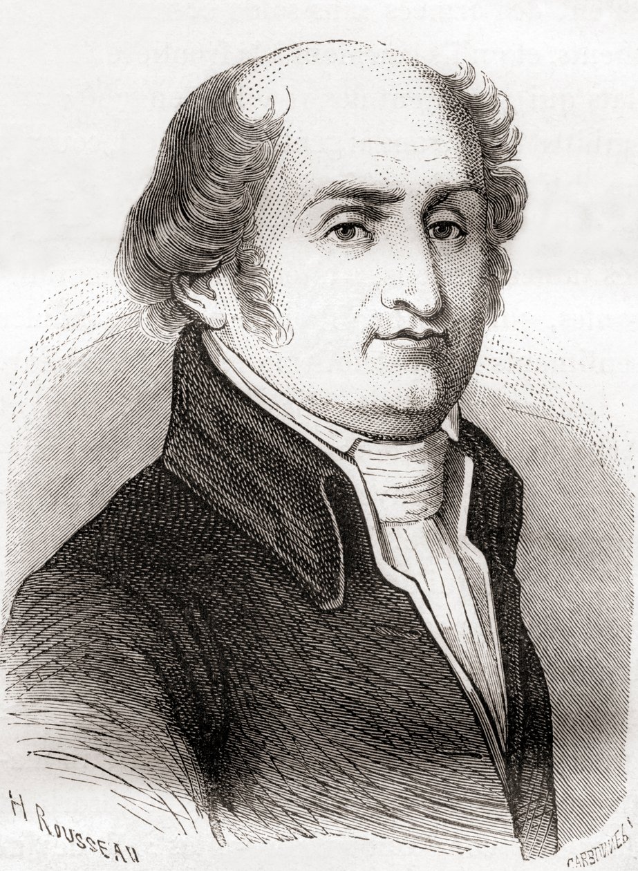 Gilbert Romme, från Les Merveilles de la Science, publicerad ca 1870 (gravyr) av French School