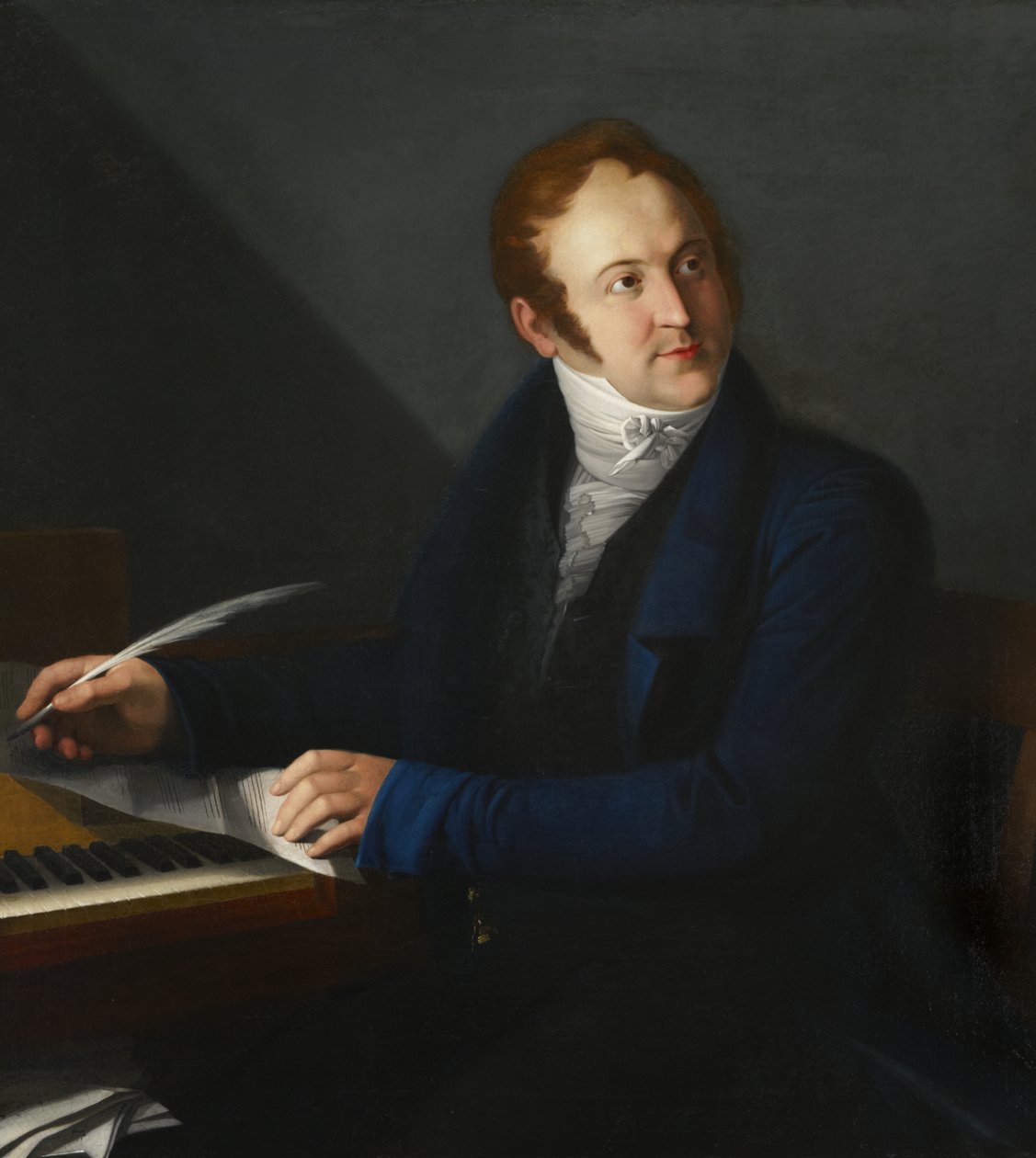 Gioacchino Antonio Rossini, ca 1824 av French School