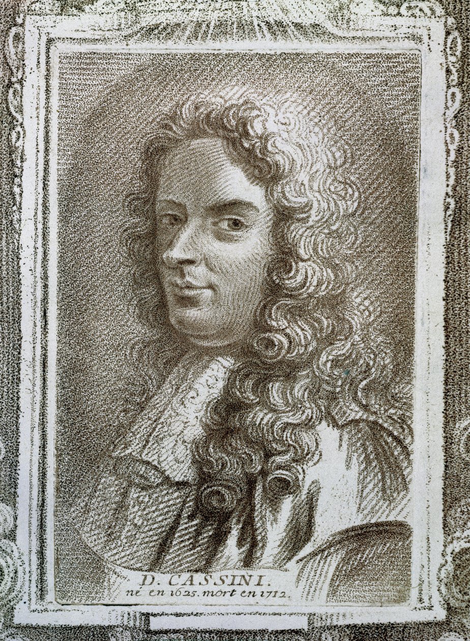 Giovanni Domenico Cassini (1625-1712), illustration från Histoire des Mathematiciens av Alexandre Saverien (1720-1805), publicerad i Paris 1766 av French School