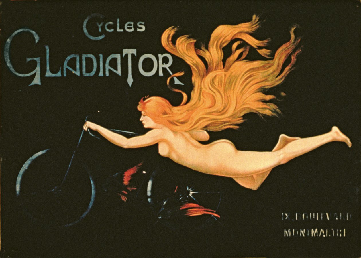 Gladiatorcyklar, Boulevard Montmartre, Paris av French School
