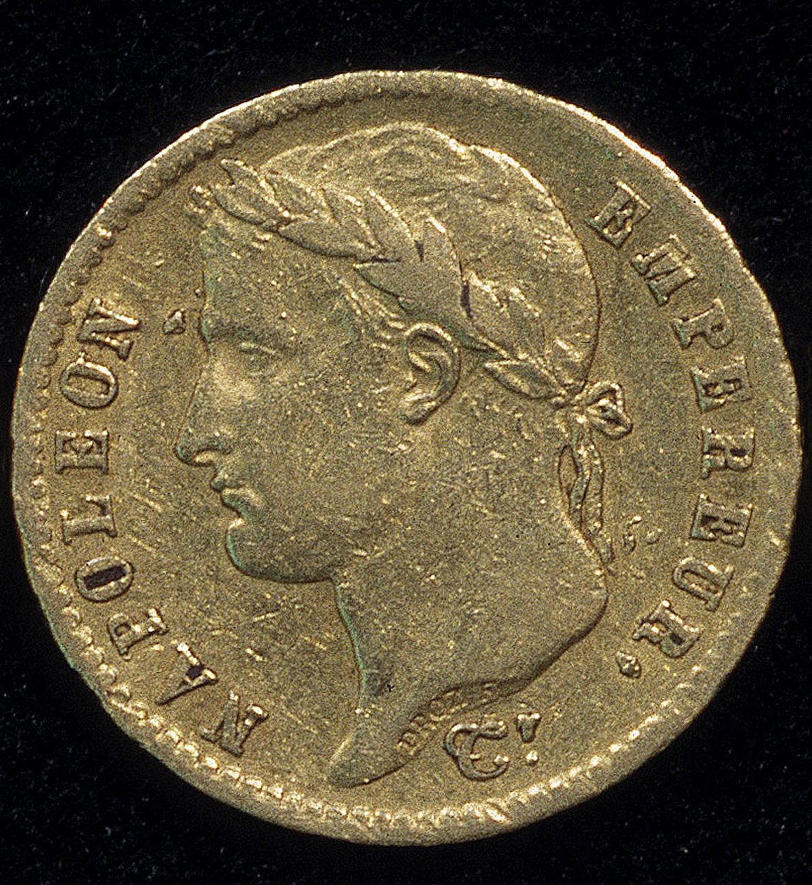 Guldmynt på 20 franc (Napoleon) från 1813. av French School