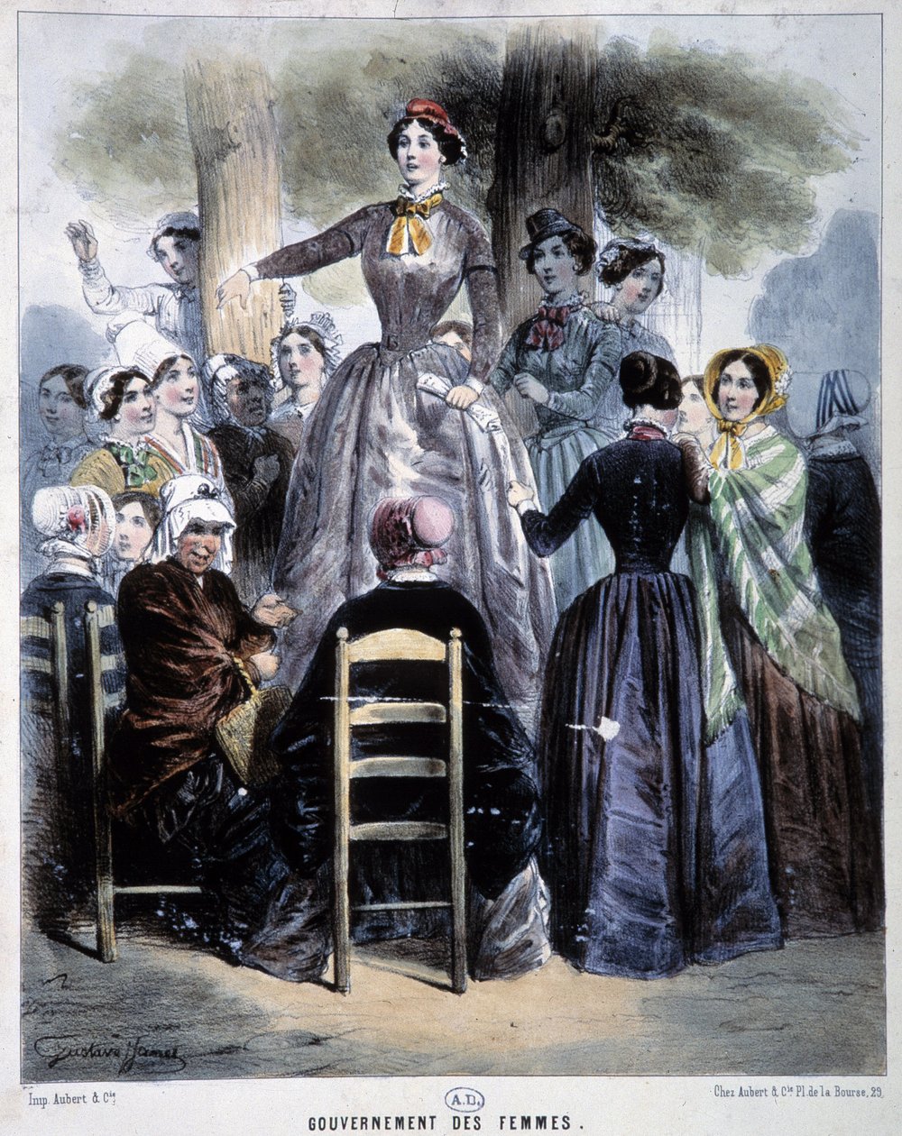 Kvinnoregeringen, revolutionen 1848 av French School