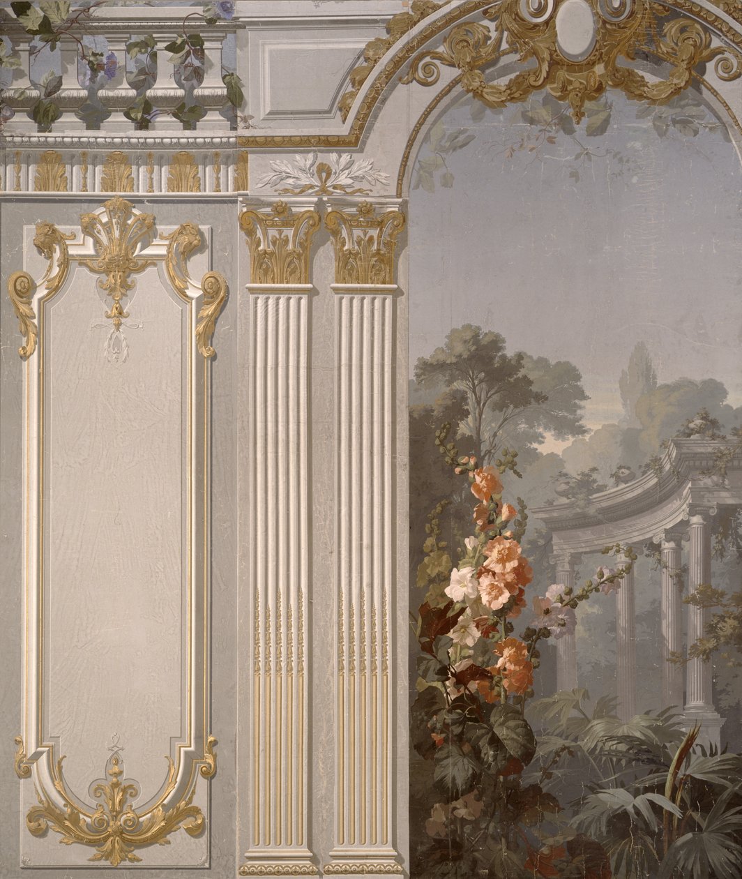 Grande Galerie de Louis XIV, wallpaper design by Victor Dumont, manufactured by Delicourt Hook freres succ., Paris, 1876, av French School