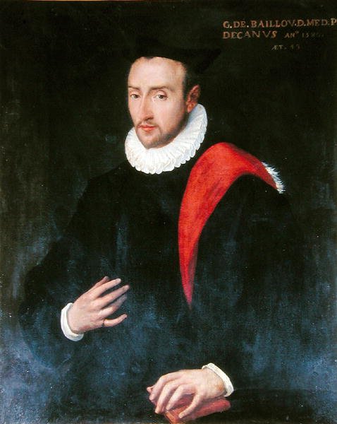 Guillaume de Baillou (1538-1616) 1580 (olja på duk) av French School