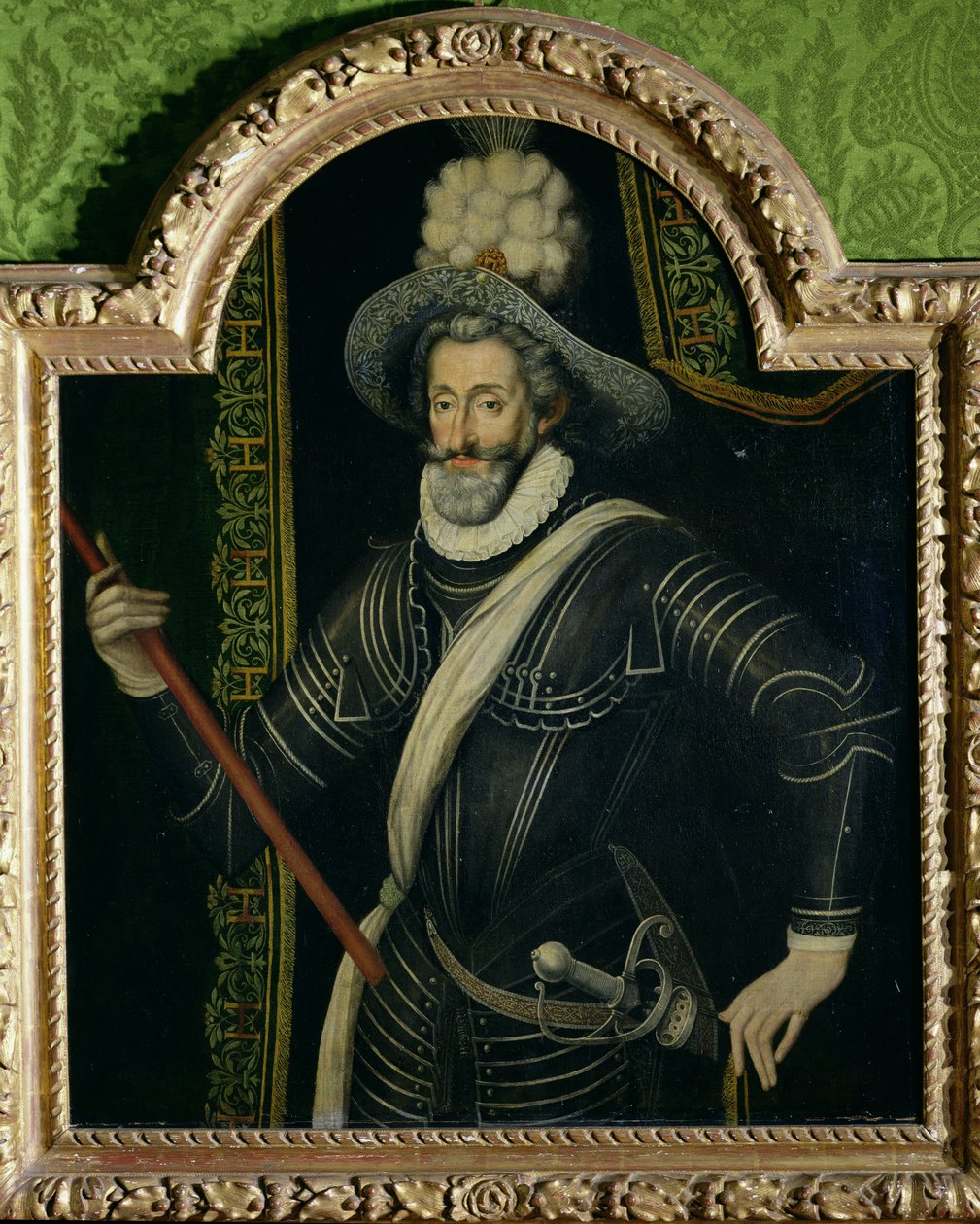Henri IV (1553-1610) Kung av Frankrike och Navarra, ca 1595 av French School