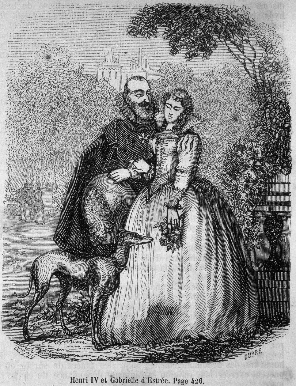 Henri IV (1553 - 1610) och Gabrielle d