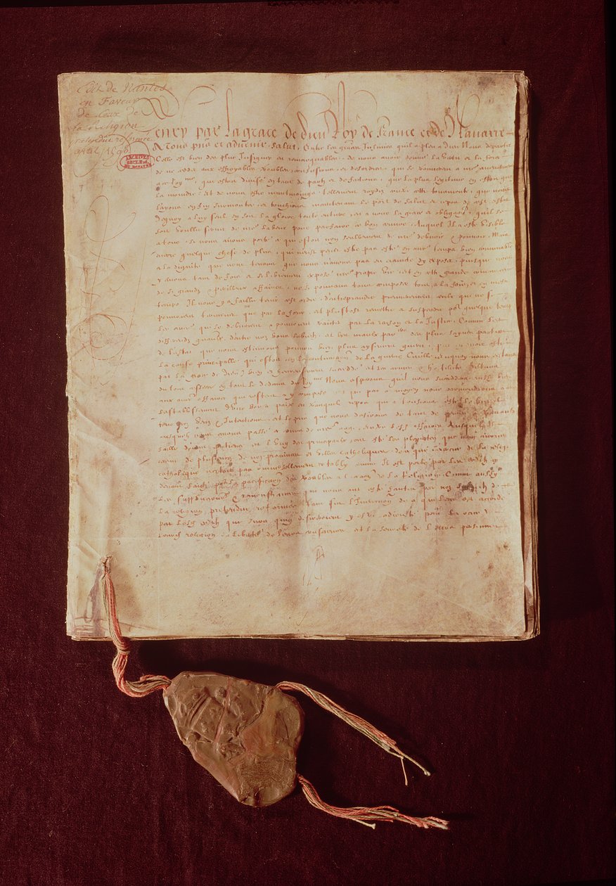 Henri IV, Av Guds nåd, kung av Frankrike och Navarra, första sidan från 