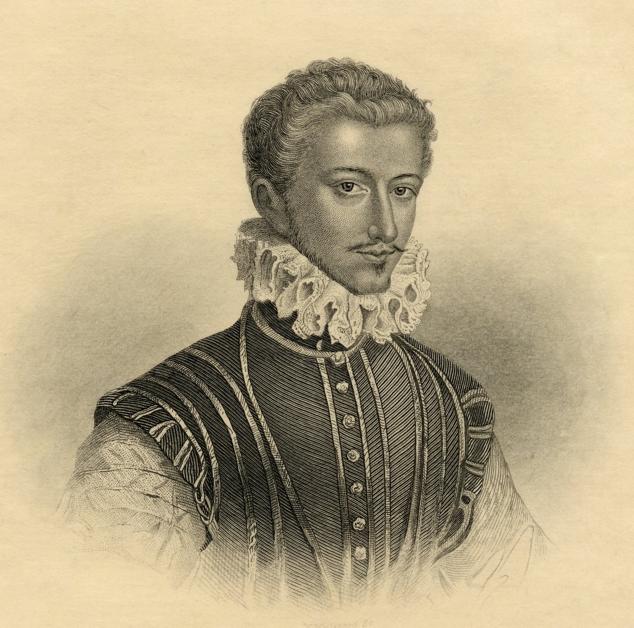 Henri I (1549-88) av Lorraine, hertig av Guise av French School
