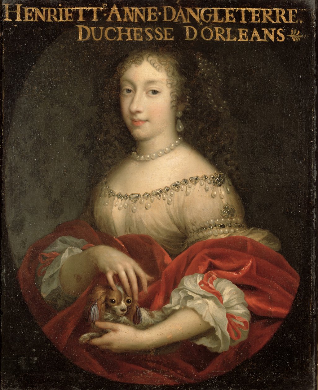 Henrietta Anne (1644-70) hertiginna av Orleans av French School