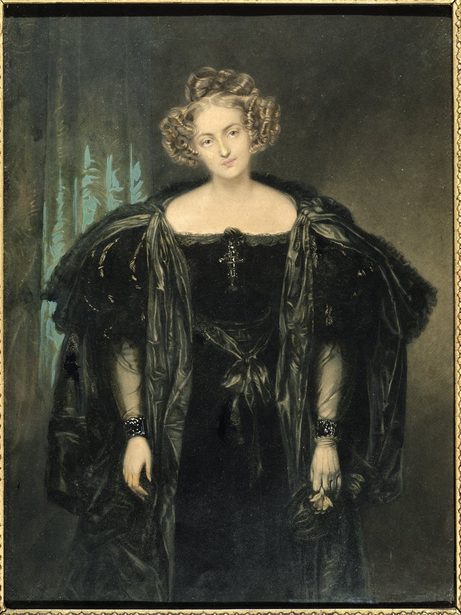 Henriette Sonntag (1803-54) i rollen som Donna Anna från operan Don Giovanni av Mozart av French School