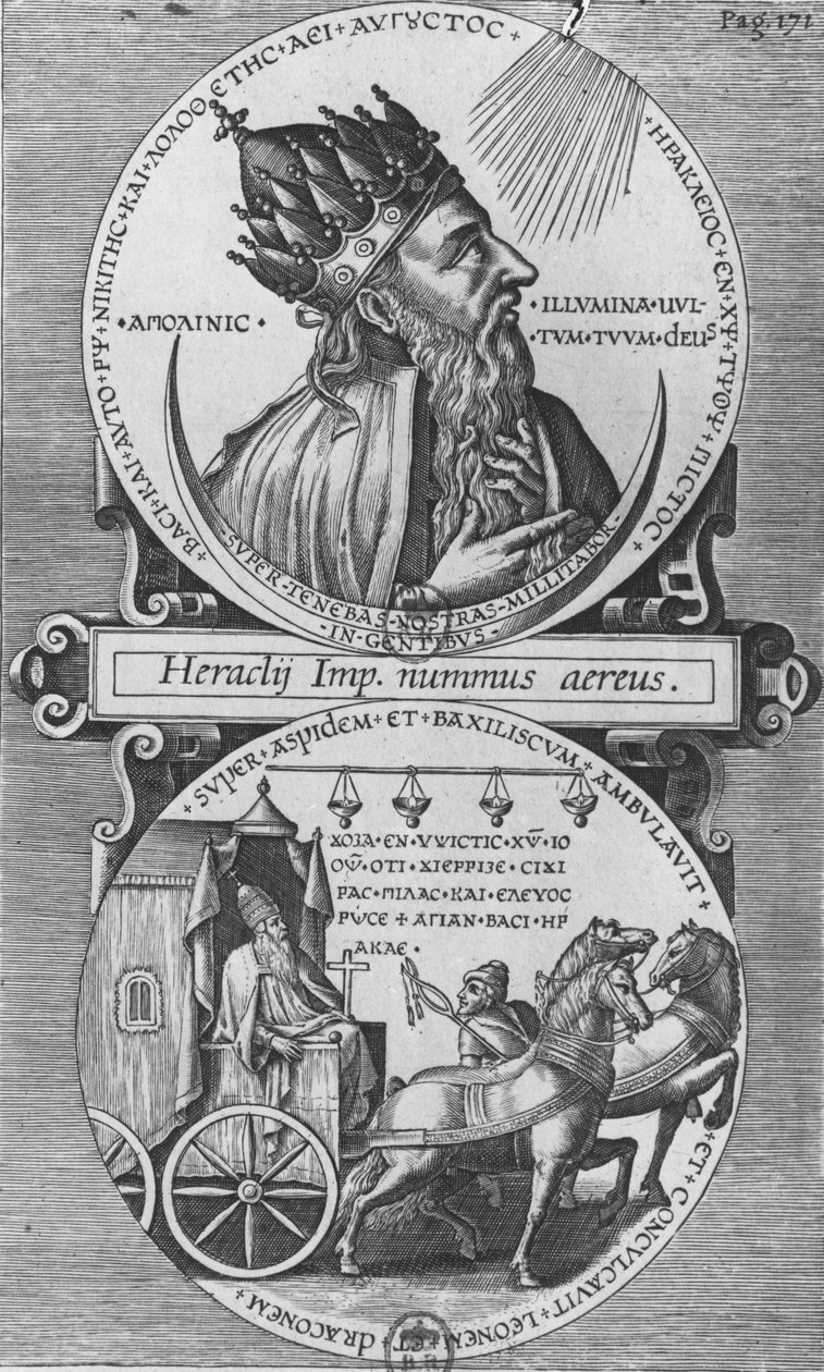 Heraclius (gravyr) av French School