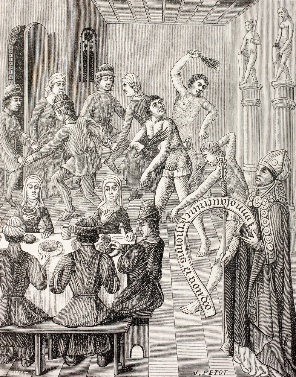 Flagellanternas kätteri, ca 1880 (litografi) av French School