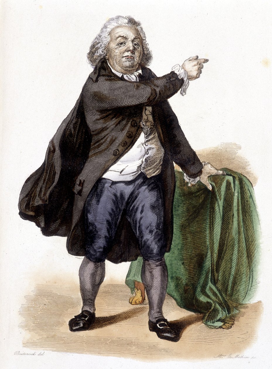 Honore Gabriel (Honore-Gabriel) Riqueti, greve av Mirabeau (1749-1791) - i "" Den franske Plutarchen"" av Mennechet av French School