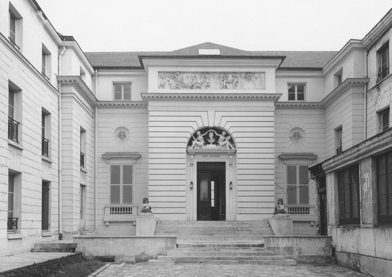Hotel Gouthiere, innergårdsfasad, sent 1700-tal (se även 345983) av French School
