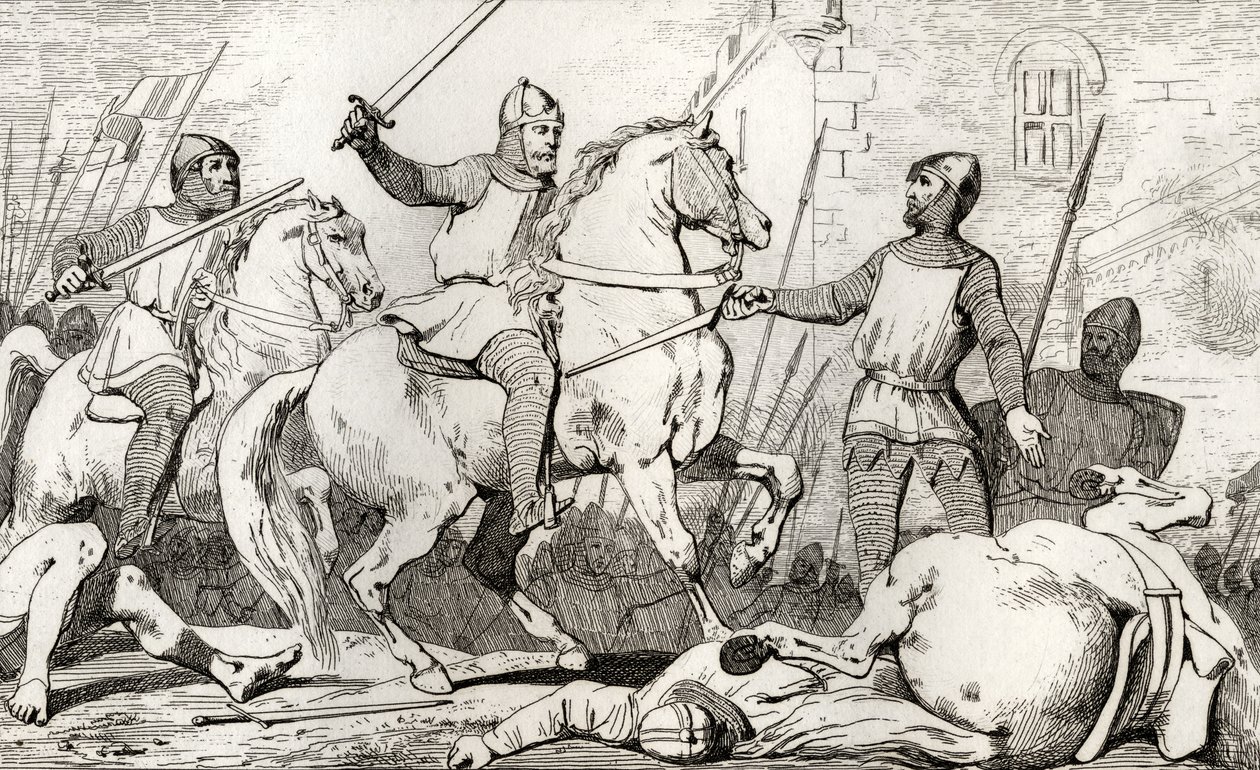 Hugh Capet (941-96) fångar Charles de Lorraine, från 