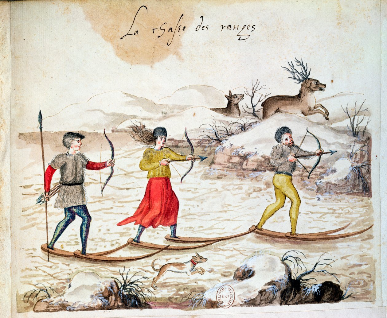 Jaga rådjur på skidor (wc på papper) av French School