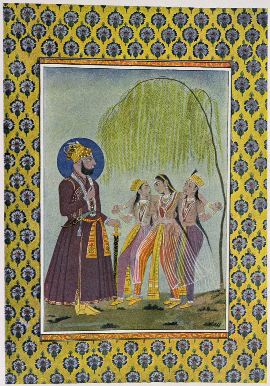 Illustration för Arabian Nights, 1895 (färggravyr) av French School