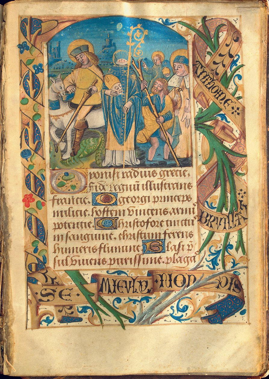 Illustration från "Book of Hours, Use of Rome", c.1480 av French School
