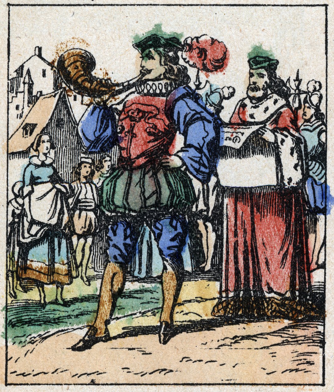 Illustration av Charles Perraults berättelse "Askungen eller den lilla glastofflan". Trästick av Imaging Pellerin - Epinal, sd. Sent 1800-tal. av French School
