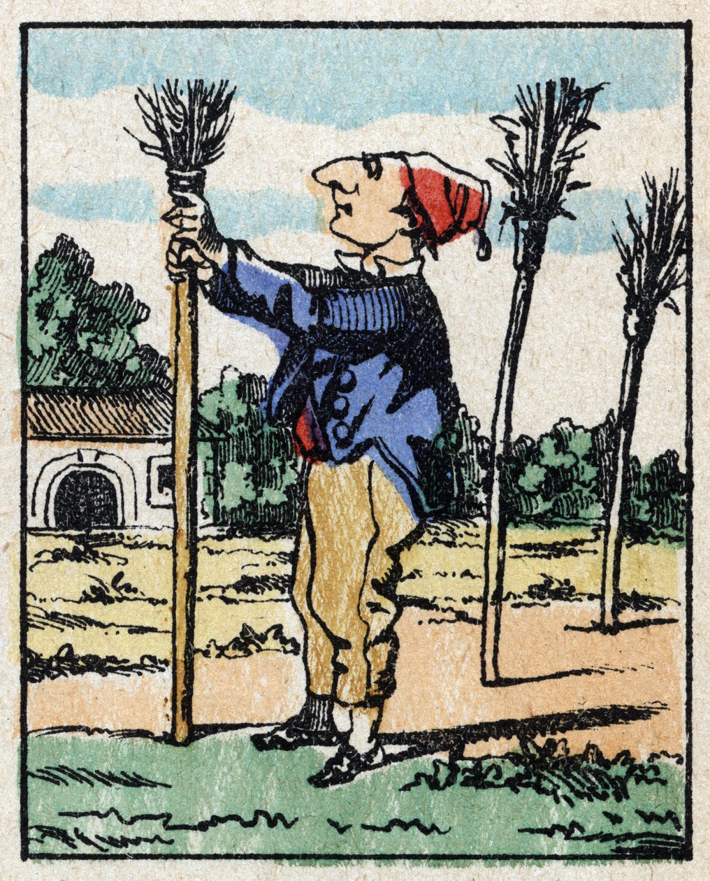 Illustration av berättelsen "" Veridique Historia om Jeannot Serinet "" Trästick av bildspråk Pellerin - Epinal, sd. Sent 1800-tal. av French School