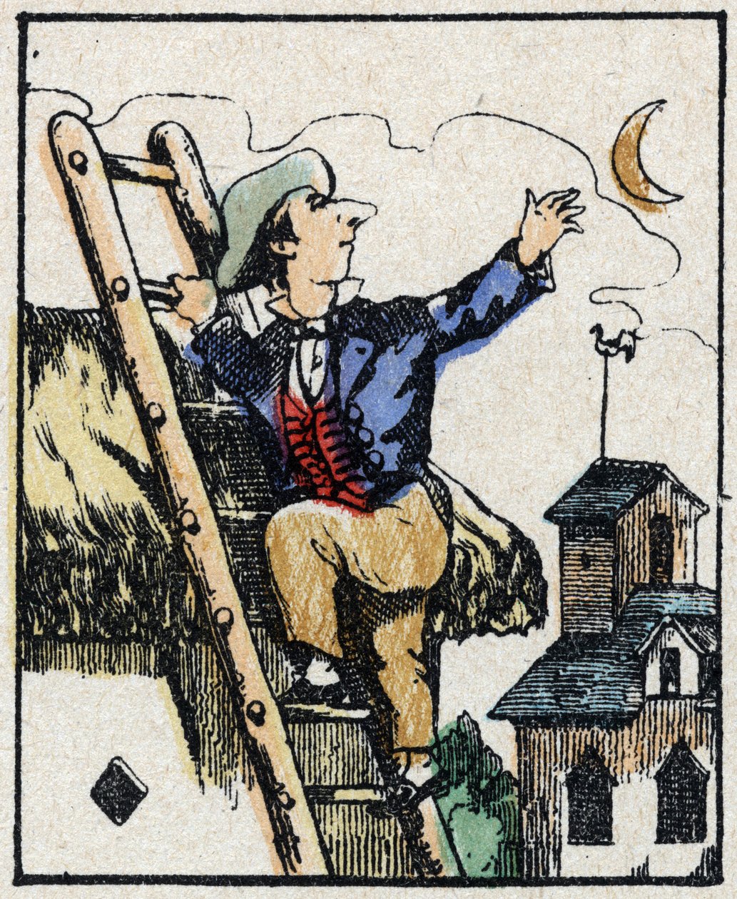 Illustration av berättelsen "" Veridique Historia om Jeannot Serinet "" Trästick av bildspråk Pellerin - Epinal, sd. Sent 1800-tal. av French School