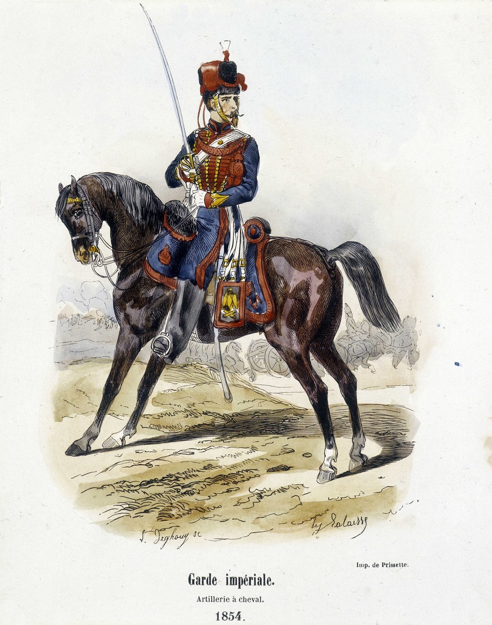 Imperial Guard: Artillery on Horseback 1854 - i "Histoire de l