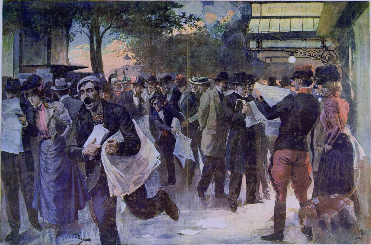 Viktiga nyheter, ca 1900 av French School