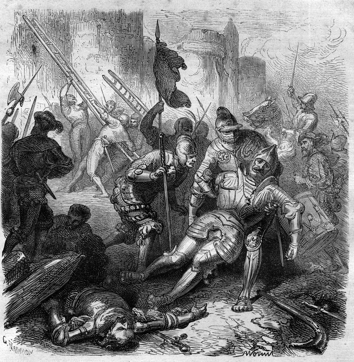 I striden mot Henrik IV av det heliga germanska riket den 14 oktober av French School
