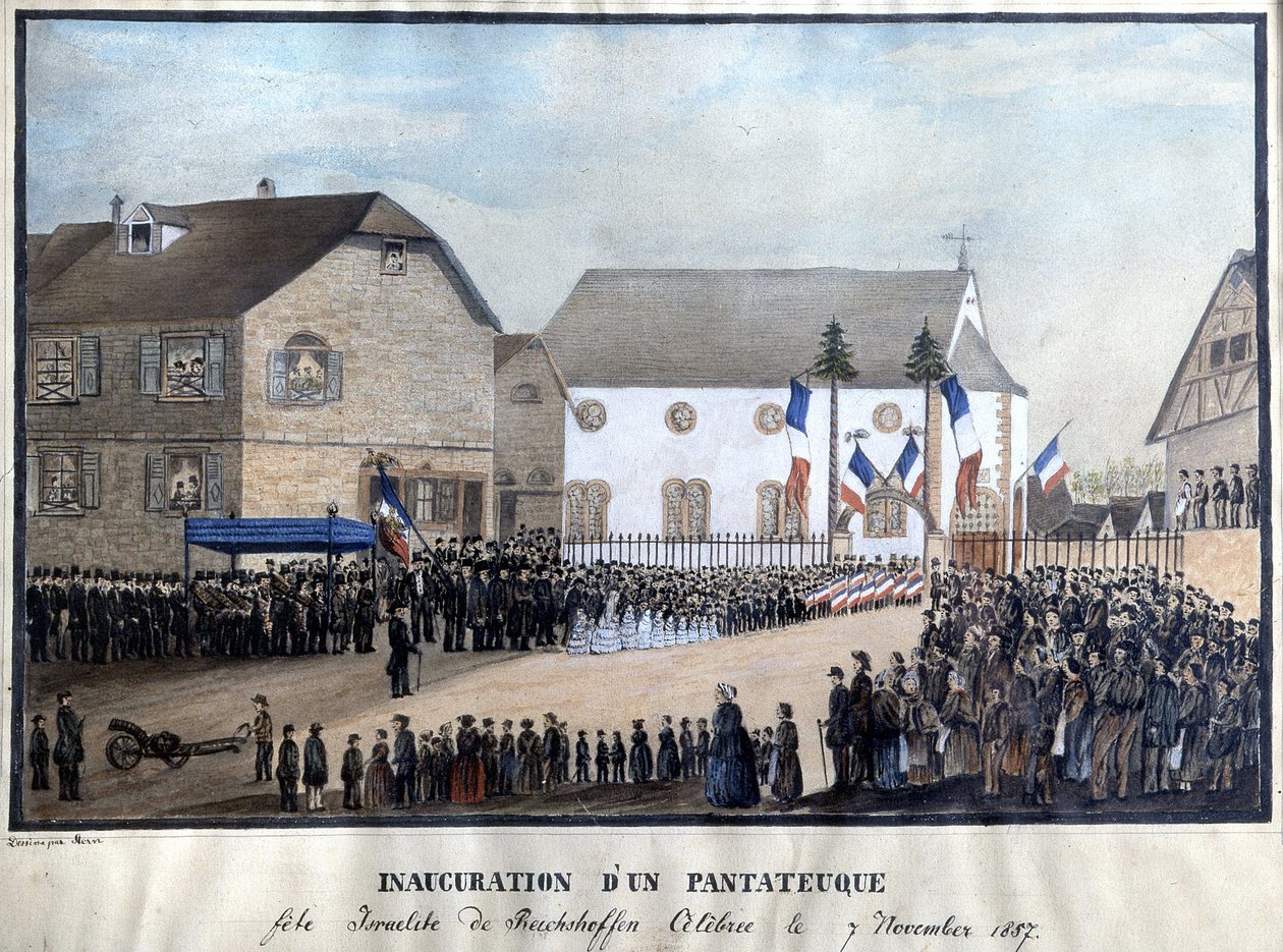 Invigning av en Pentateuch, november av French School