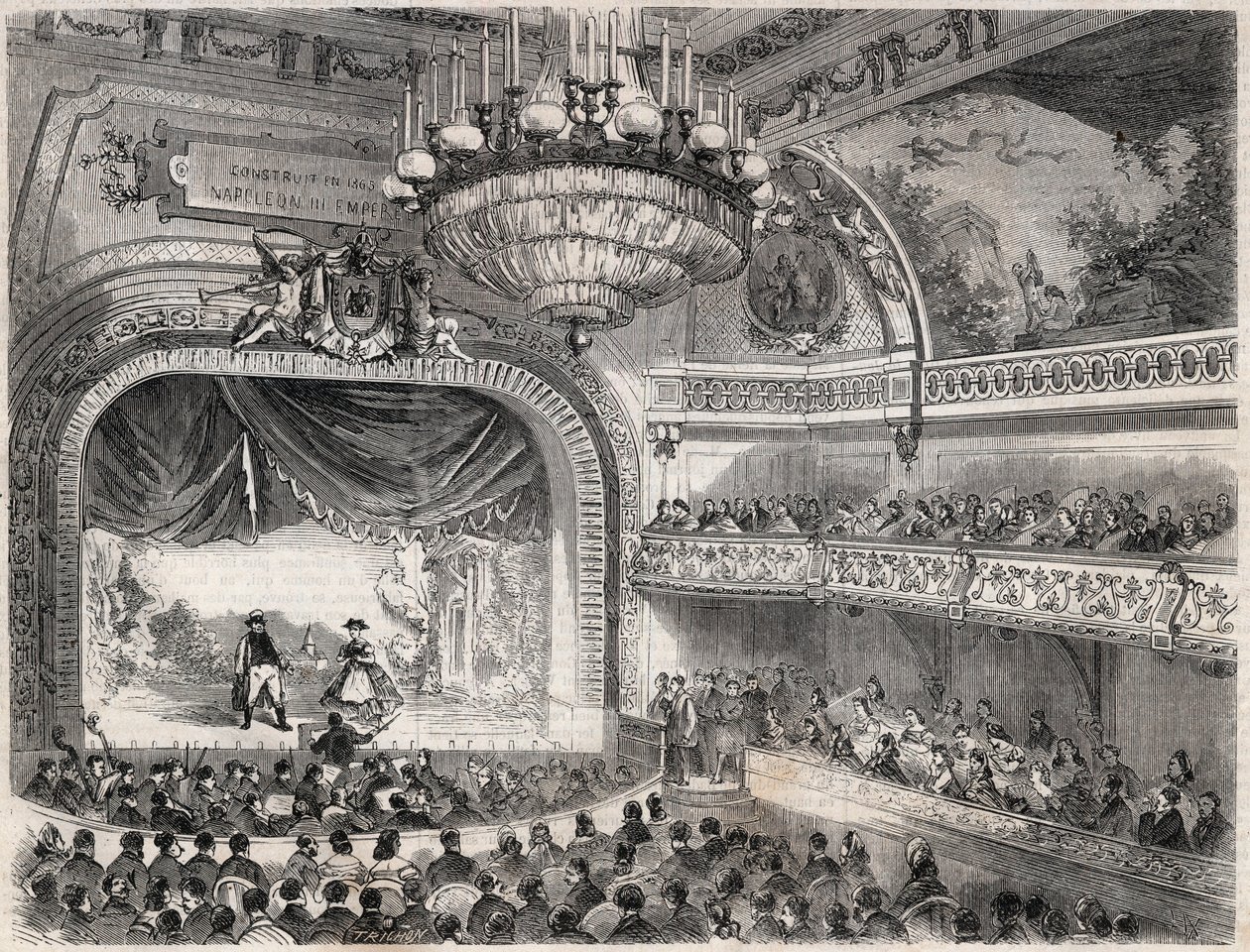 Invigning av teatern i staden Vichy den 2 juli av French School